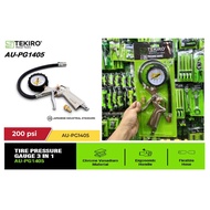 Tekiro AU-PG1405 (3-in-1) Tire Pressure Gauge & Inflating Tool