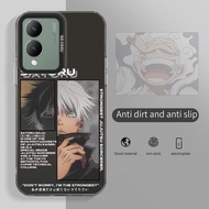 Y17S เคสสำหรับ VIVO ป้องกันการตกหล่นกันกระแทก4G Y28 5G Y76 5G เคสโทรศัพท์มือถือลายลิง D อนิเมะลูฟฟี่