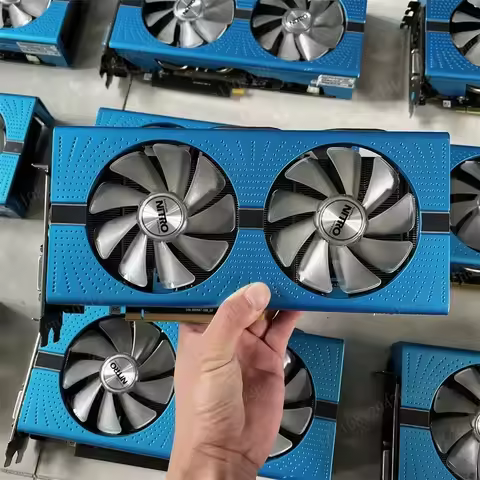Original Sapphire RX 590 8G GDDR5 2304SP Graphics Card, AMD Radeon RX590 Used Gaming GPU for PC Comp