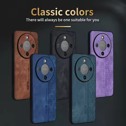 Classic Color Leather Skin Feel Case For Honor Magic 8Pro Lite X9A X9B X9C X9D X8A X8B X8C X7A X7B X