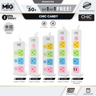 ️VOX CHIC Power Plug Strip Tis. 3/4/5-Slot Extension 3-Meter Cable [3-Year Warranty]