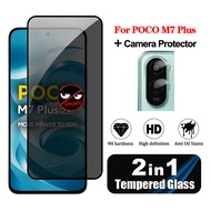 For Poco M7 Plus 5G Privacy Tempered Glass For Xiaomi Poco M7 5G 4G M7 Pro X7 F7 Pro Ultra C71 C75 4