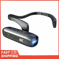 4K 30FPS Anti Shake and 120° Wide Angle Lens Video Camera Head Mounted Camera Wearable Video Camera 