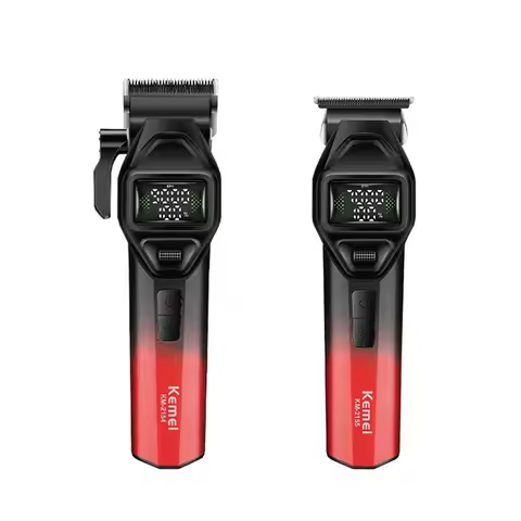 Kemei 2154 Trimmer Barber 9000 Rpm Kemei 2155 Clippers And Trimmers Set 0Mm Hair Clipper Men Electri