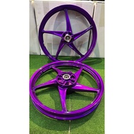 SPORT RIM LAGENDA LIMITED VIRAL CRAZY COLOUR CANDY PURPLE/LEMON GREEN PNP LC135 V8FI/Y125ZR SIAP BEA