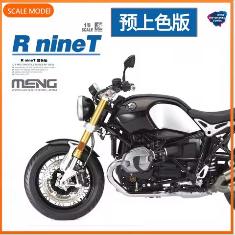MENG Scale Model Kit MT-003S 1/9 R nineT motorcycle, pleasant version (pre-colored)