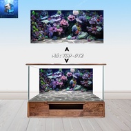 3D painting for Trung aquarium 3D coral painting 3-layer anti-fading Decal with pre-adhesive