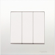 Schneider Vivace Flush Switch 3 Gang 2 Way