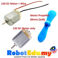 130 DC Motor / DC Motor with Wire / 89mm Propeller -Mini Small 1-6v 0.4A High Speed Toy Toys RC 2WD 