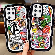 A-8 Famous Design TPU Casing for Samsung S21 S25 S22 S20 FE Ultra Plus Transparent Case