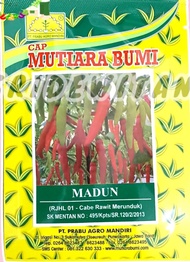 BIBIT BENIH CABE RAWIT PUTIH MERAH SUPER MADUN ISI 10 GRAM CAP MUTIARA BUMI
