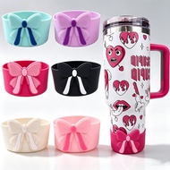 Bow Tumbler Silicone Boot Tumbler Protector Cover Tumbler Anti Slip Coaster