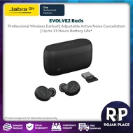 Jabra Evolve2 Buds Professional True Wireless Earbuds Bluetooth 5.2 ANC Active Noise-Cancellation IP