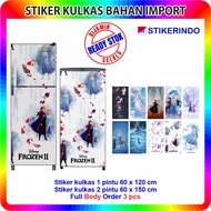 1 Door and 2 Door Refrigerator Stickers, 6 Character Motif Stickers