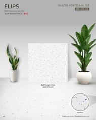 Granit Lantai Atena Terrazzo Series - ELIPS Light White 60x60 kw 1