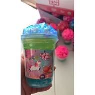 unicorn 3 tones slime with foam ball on top brand new gd quality! random color given