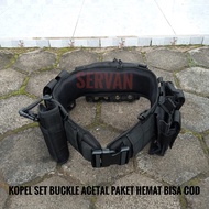 Kopel Tactical Set Lengkap Brimob Komando Tni AD Provos War belt Gun Belt Ikat Pinggang Pria Senjata