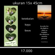 KAYU Print PHOTO FRAME stacking photo frame 15x45 wood thickness 9 millimeters