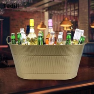 [dksqer] Galvanized Tub Ice Tub Ice Bucket Storage Container for Parties Metal Drink