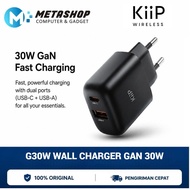 METASHOP KiiP G30W Wall Charger Adaptor GaN 30W Fast Charging Mini Travel Charger Head Fast Charger 