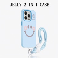 GANTUNGAN 2 In 1 Jelly HangerTALI Xiaomi 15T Pro C85 Casing Smilebiru F7 C71 C65 C75 poco M7 Plus Gd
