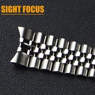 20mm 21mm Adjustable Glide Lock Watch Band for Rolex GMT Master II Explorer 2 Watchband Steel Strap