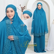 Telekung Khadijah Lace by telekung Siti (Ready Stock )