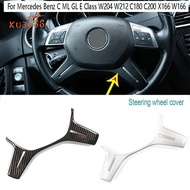 Silver Steering Wheel Trim Decor Sticker for Mercedes Benz C ML GL E Class W204 W212 C180 C200 X166 W166