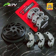 ผ้าครัชคาร์บอน งานTspeed พร้อมกระโหลกครัชเจาะไล่เบา พร้อมสปริง สำหรับรถรุ่น LEAD GIORNO PCX160 PCX15