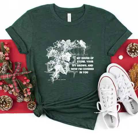 Unisex Ivy Evermore T-Shirt Evermore Lyrics Shirts Ivy Graphic Shirt Folklore Evermore Merch Fans Gi