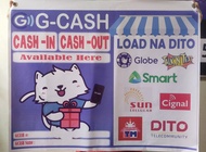 GCASH iN & OuT (NAME & NUM#) TARPAULIN 1.5FT X 2FT / 18X24 INCHES