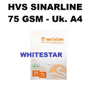 (1 ream) A4 size line hvs paper - 75 gsm sinarline gr/ (sidu Sinar dunia group/)