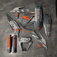 ป้ายรถมอเตอร์ไซค์ KTM EXC XCW SXF 250 300 350 ปี 20 21 22 23 PVC ฟิล์มเคลือบเงา ป้ายรถ ตกแต่ง ดูแล ป