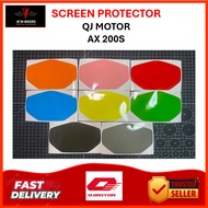 SCREEN PROTECTOR TINTED METER QJ MOTOR AX 200S