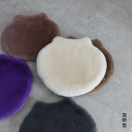 Yiao Imitation Rabbit Plush Cat Sleeping Cushion Cat Litter Round Cushion Autumn Winter Warm Anti-sl