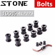 Stone Chainring Bolts AL 7075 Aluminum 5pcs/lot 6/7x10mm Road Bike Lightweight CNC Chain Wheel Screw