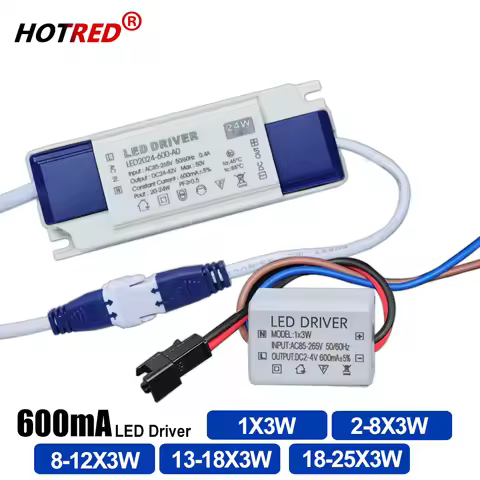 LED Power Supply Driver 600mA 3W10W 20W 30W 36W 40W 50W 1X3W 2-8X3W 8-12X3W 12-18X3W Panel Lighting 