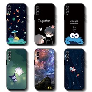 Anticrack Casing Full Protection Black Silicon TPU phone case for Samsung Galaxy A50 A50s A30s A70 Phone cartoon soft Rubber Cover