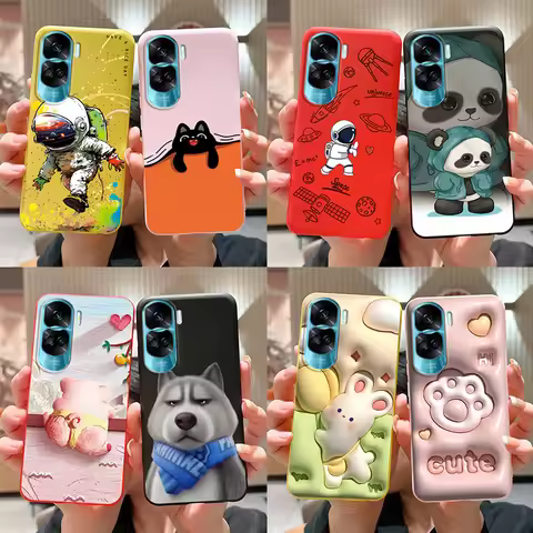 For Honor 90 Lite Case CRT-NX1 Phone Cover Popular Astronaut Painted Soft Silicone Funda For Honor 9