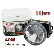 LUBY 40W L-2888KN LED Headlamp Charger Type C Lasts 50 Hours