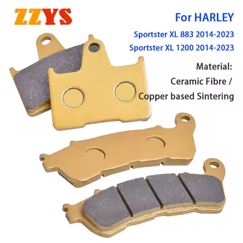 Front Rear Brake Pads for HARLEY Sportster XL 883 1200 XL883 XL1200 2014-2023 Roadster XL1200C XL883
