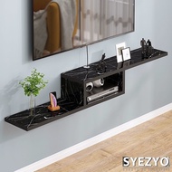 Syzzyo Tv Cabinet Console Tv Cabinet Wall Mount Wooden Tv Console Cabinet Living Room Assembly Tv Cabinet Modern Assembly Partition Shelf Wall Tv Console Table SY083