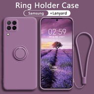 ❦Luxury Samsung A12 Case A32 A42 A52 4G 5G Case Liquid Silicone Shock Proof Case With Magnetic Ring