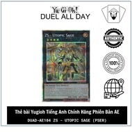 Genuine English Yugioh Card AE Version: DUAD-AE104 ZS - Utopic Sage (PSER)