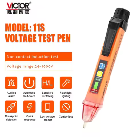 Victor 610E DIgital Clamp Multimeter Professional 1000A 1000V AC DC True RMS Amperimetrica Capacitan