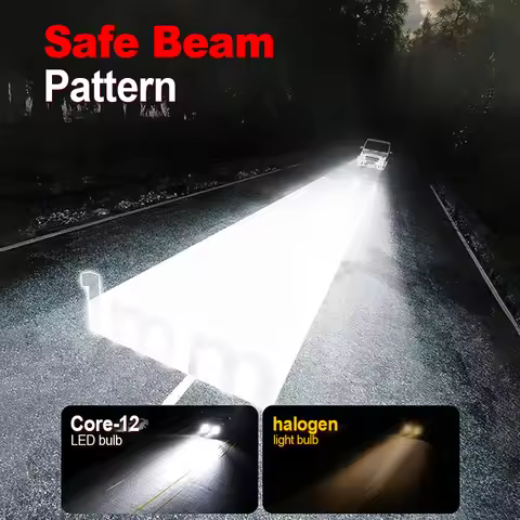 1pc 60W Motorcycle Light Bulb 10000LM Super Bright Moto Lamp 6000K White 12V For Kawasaki Z650 / Vul