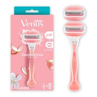 Gillette Venus Comfortglide White Tea Scent Razor with Gel Bars Women's Razor Handle + 2 Blade Refil