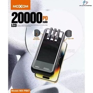 MOXOM MX-PB67 20000mAh 22.5W SCP Dart Built In Cable 20W PD LCD POWER BANK