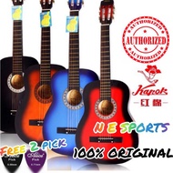 Kapok Guitar Classic Original 38"/ Guitar Acoustic Kapok/ Gitar Kapok Ori 100% with Guitar Bag Capo Strings Strap Tuner