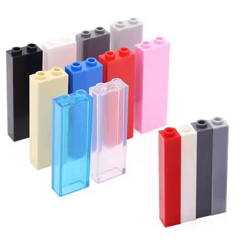 DIY Building Blocks Thick Bricks 1x2x5 1x1x5 Dots Educational Creative Plastic Toys for Children Com